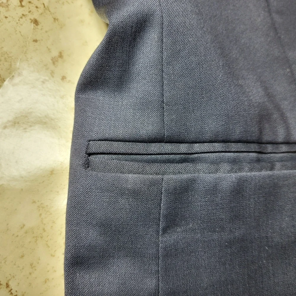Zara Boys Navy Blue Blazer Boy's Size 7/8 2 Button Front 3 Button Sleeve Pockets